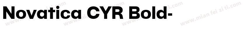 Novatica CYR Bold字体转换